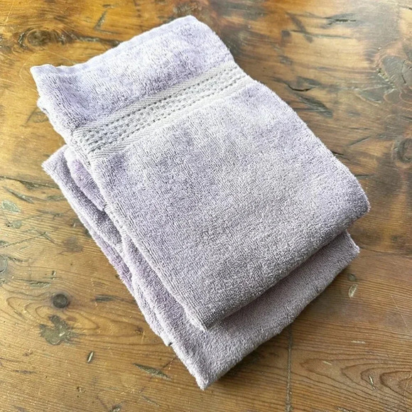 The Company Store Lavender Cotton Hand Towels Set of 2 - Picture 1 of 3
